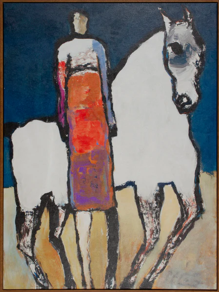 White Horse Orange Rider