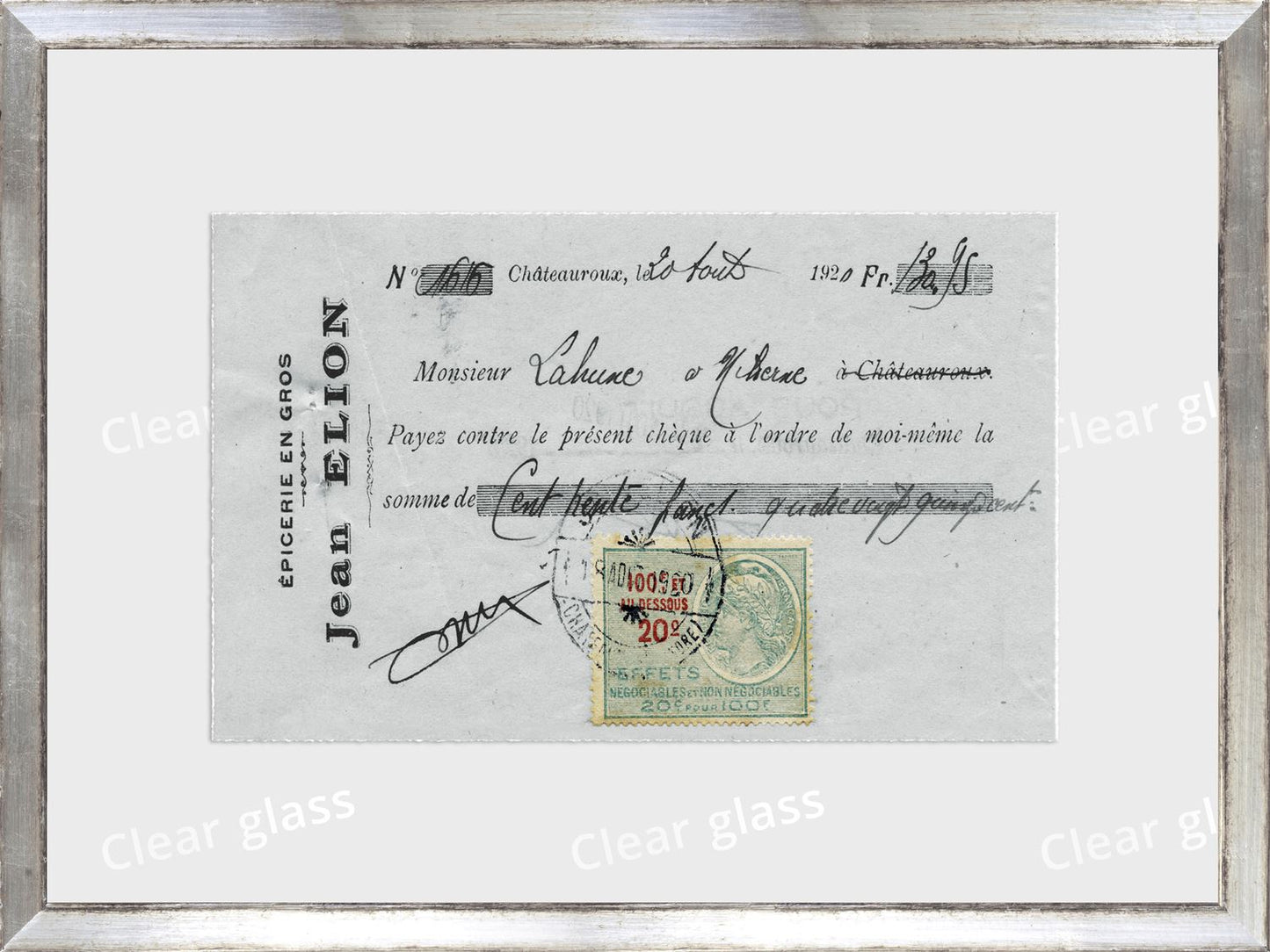 Collection 10 - French Receipt VI