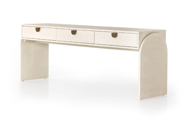 13481 - Painted Linen Console Table