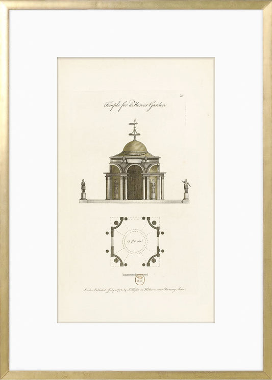 Engraving - Flower Garden, 1778