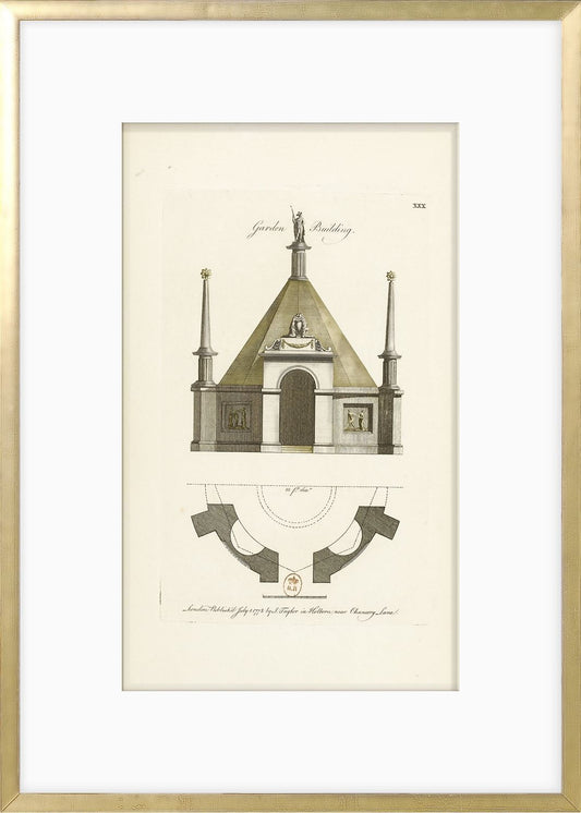 Engraving - Garden Building, 1778