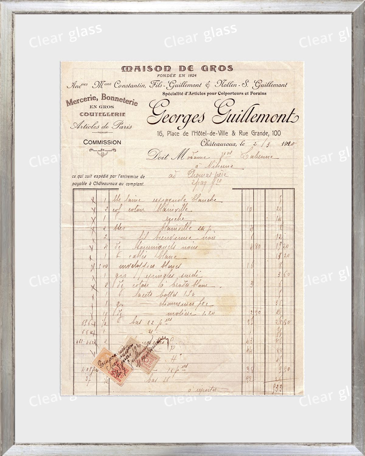 Collection 10 - French Receipt XIV