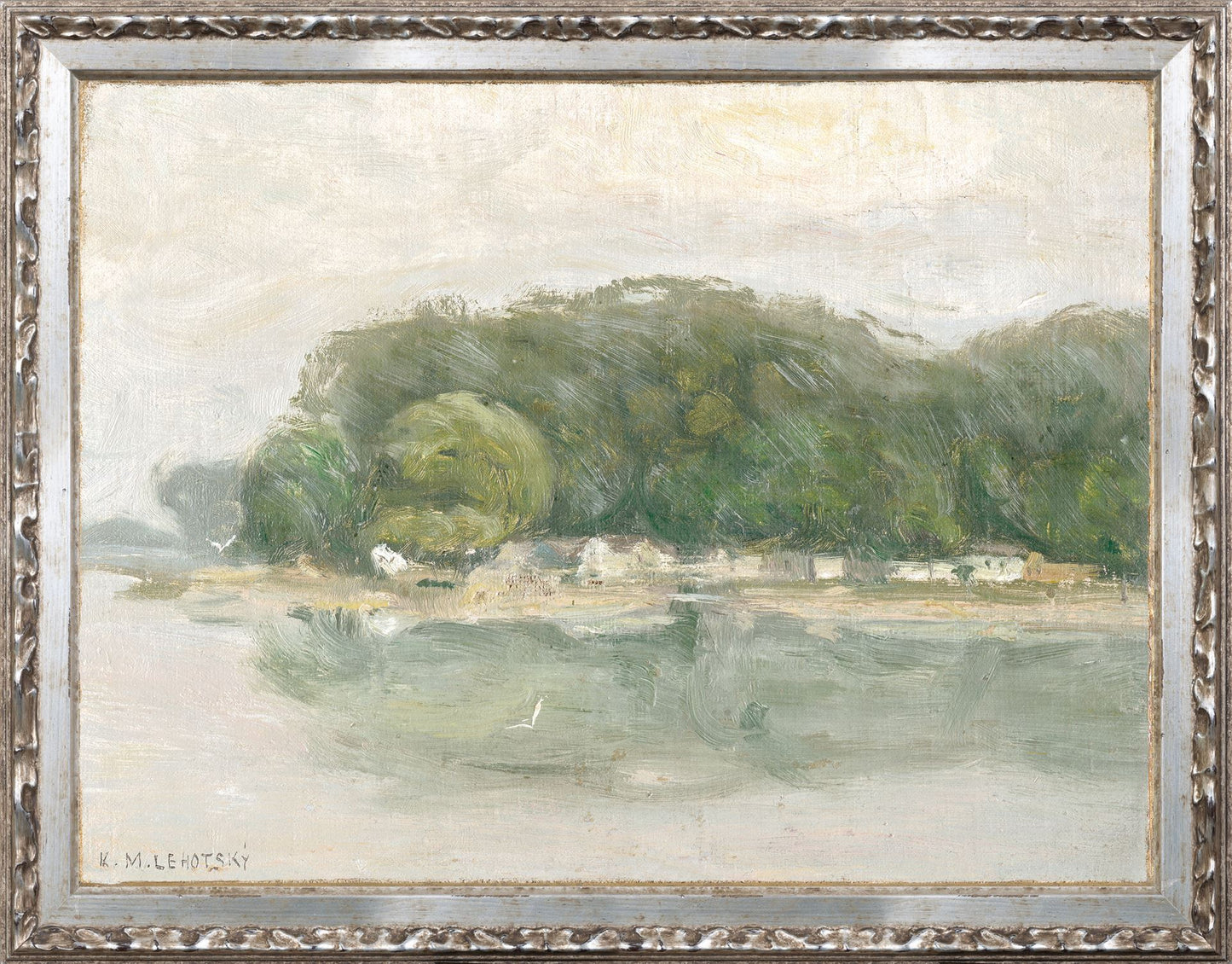 Petite Scapes - Bank on the Danube C. 1900